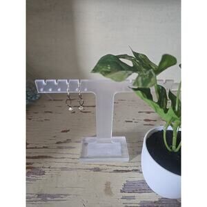 Handcrafted Pearl Drop Earrings Gold Wire Wrap Helix Dangle Sculptural Boho Gift